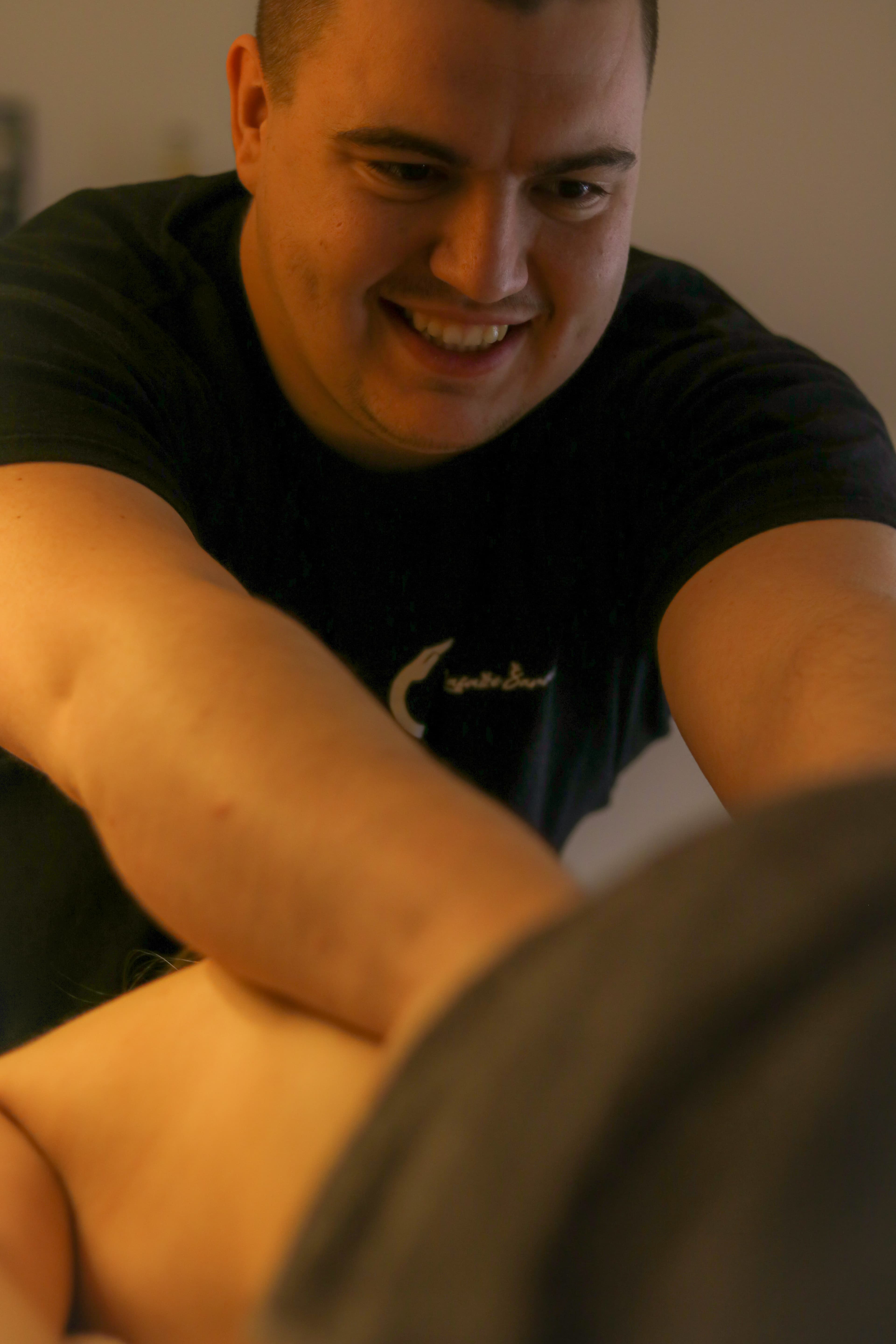 Clean towels and orchids